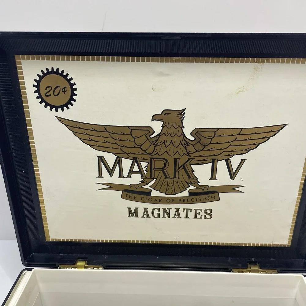 Vintage Tobacco Mark‎ IV Magnates Eagle Plastic Cigar Empty Box